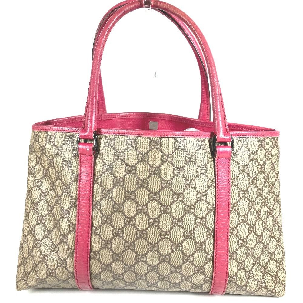 Gucci Shoulder Bag Logo GG Supreme Canvas Pink — view 2