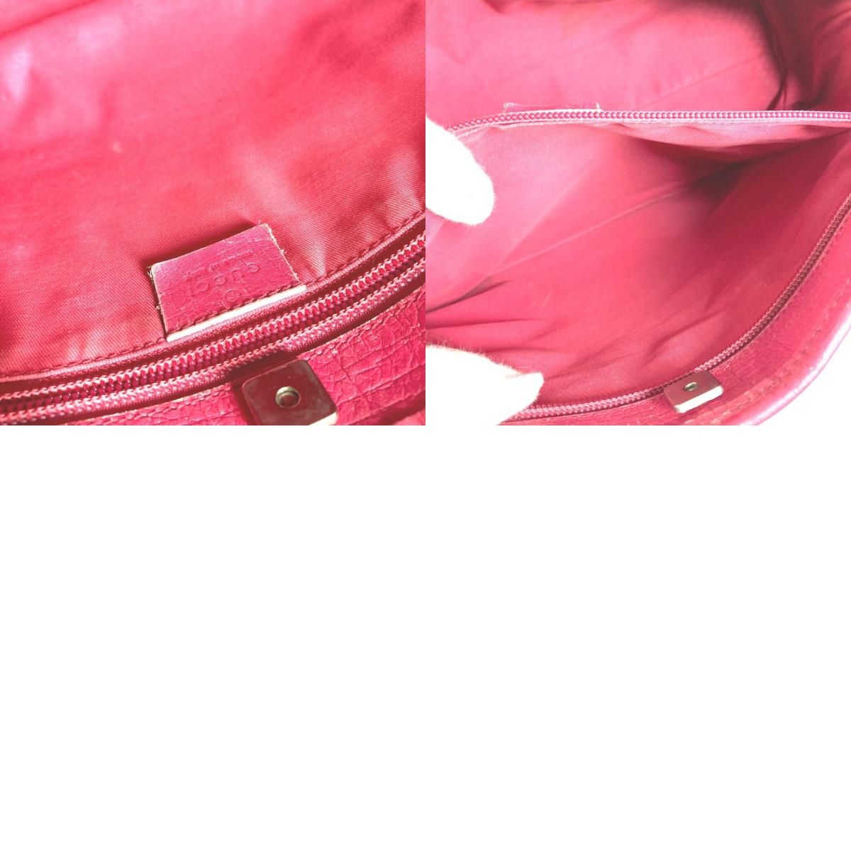 Gucci Shoulder Bag Logo GG Supreme Canvas Pink — view 9