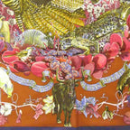 Hermes Carre 90 Faune Et Flore du Texas Illustrated Encyclopedia of Fauna — view 4