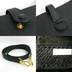 Hermes Evelyne TPM 16 Series Black Gold Epsom Shoulder Bag — view 8