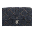 Chanel Classic Flat Denim Card Case