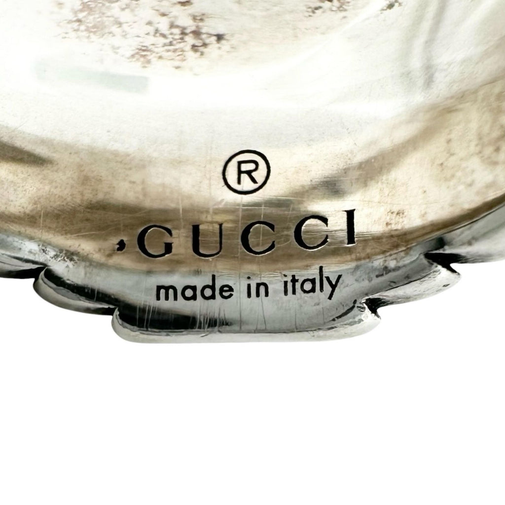 Gucci Ring Snake Malachite Silver