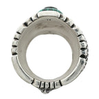 Gucci Ring Snake Malachite Silver