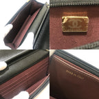 Chanel Shoulder Bag CC Logo Chain Wallet Caviar Leather Black — view 8