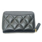 Chanel Coin Case CC Logo Classic Zip Lambskin Black — view 2