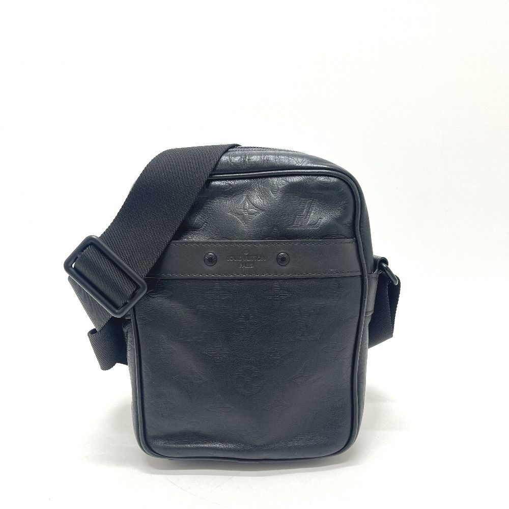Louis Vuitton Shoulder Bag Danube PM Leather Black