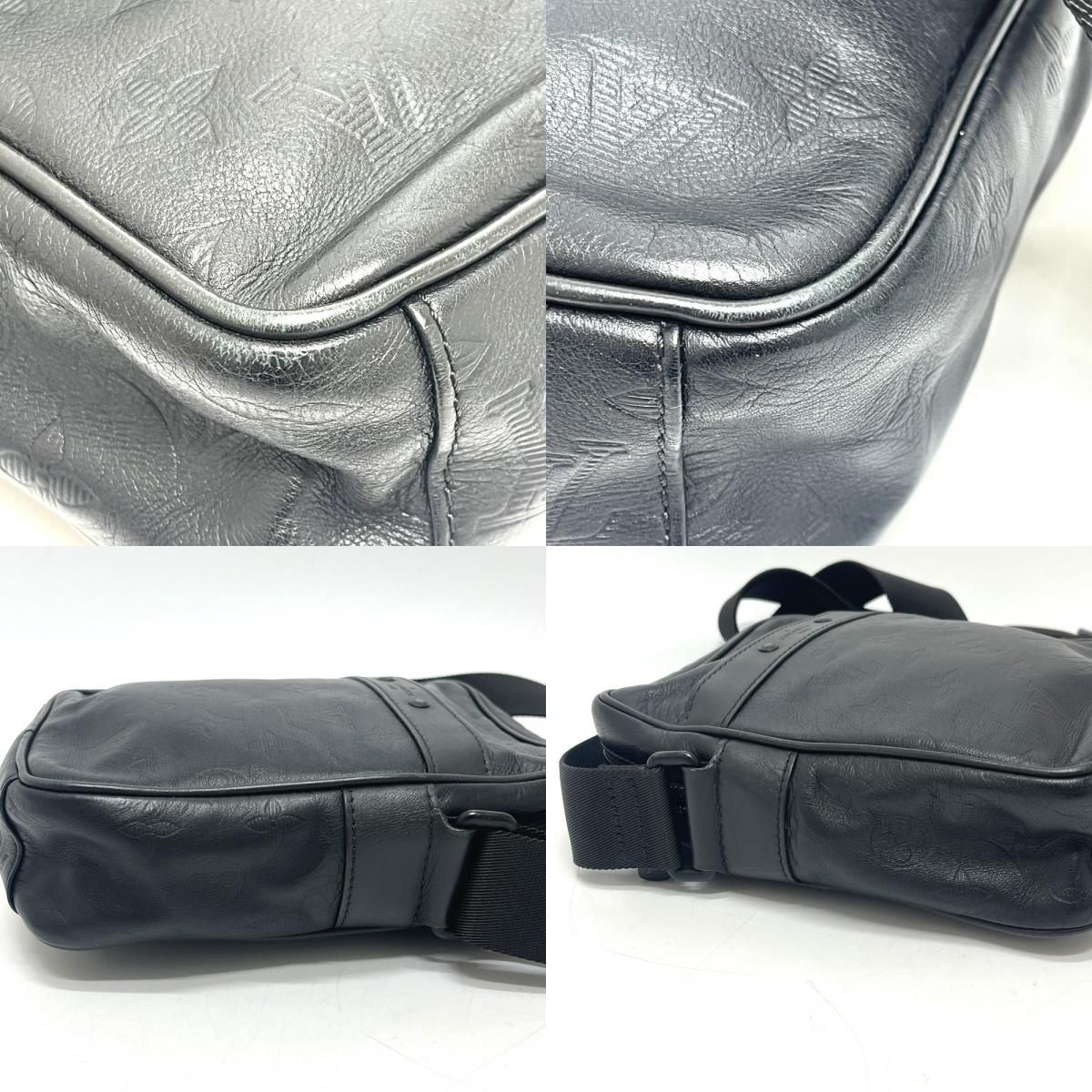 Louis Vuitton Shoulder Bag Danube PM Leather Black — view 7