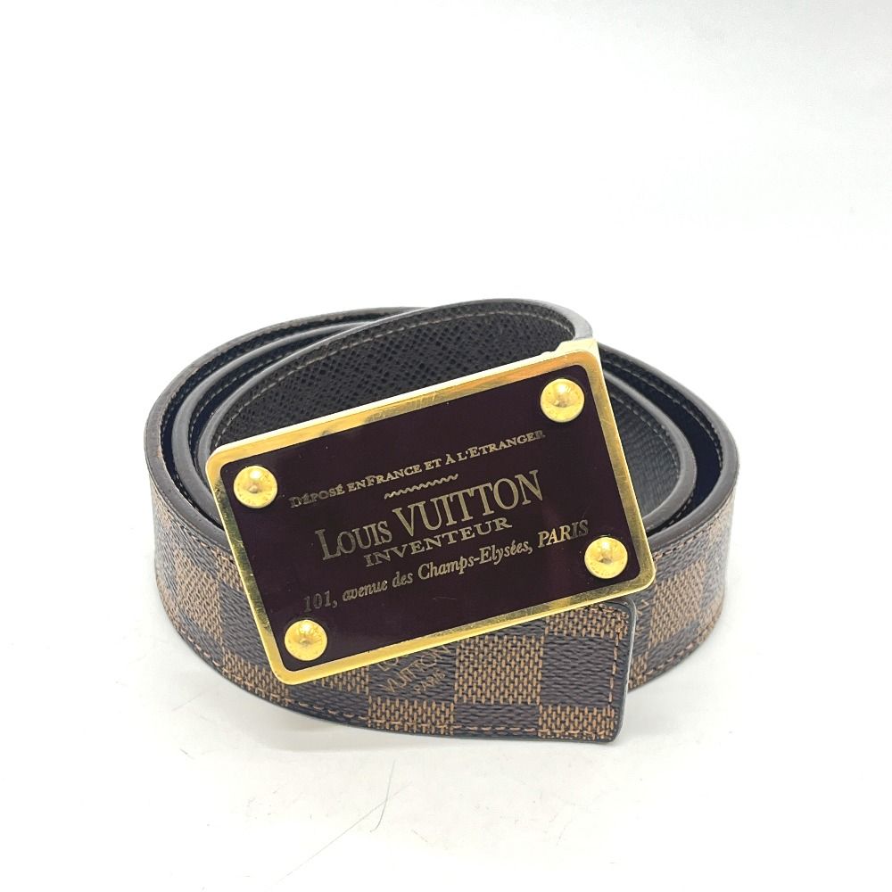 Louis Vuitton Belt Ceinture Enventure Damier Canvas Ebene