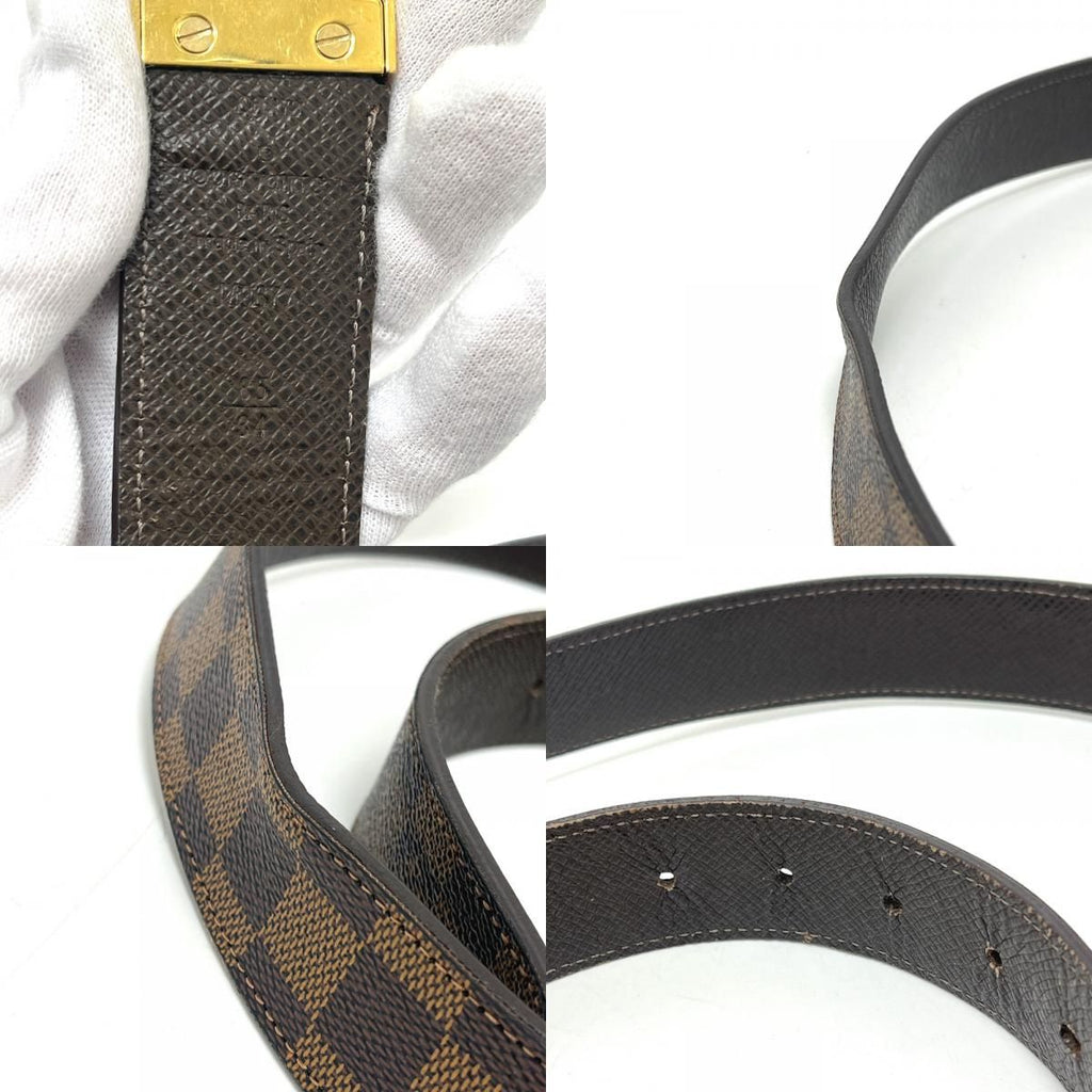Louis Vuitton Belt Ceinture Enventure Damier Canvas Ebene — view 8