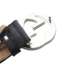 Gucci Sherry Line Interlocking Belt 80 32 Green Red — view 7