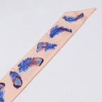 Hermes Feathers Silk Twilly Scarf — view 7