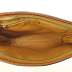 Celine Vintage Clutch Macadam All Over Pattern Patch Coating Beige — view 5