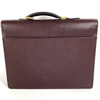 Louis Vuitton Business Bag Serviette Moscova Taiga Leather Acajou Purple — view 2