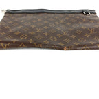 Louis Vuitton Clutch Pochette Discovery Monogram Macassar Canvas Brown — view 6