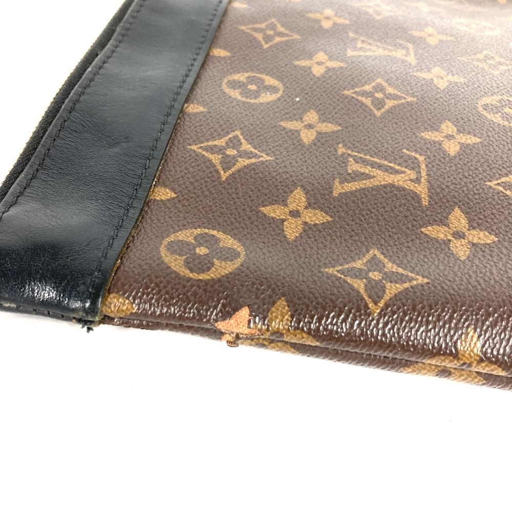 Louis Vuitton Clutch Pochette Discovery Monogram Macassar Canvas Brown — view 4