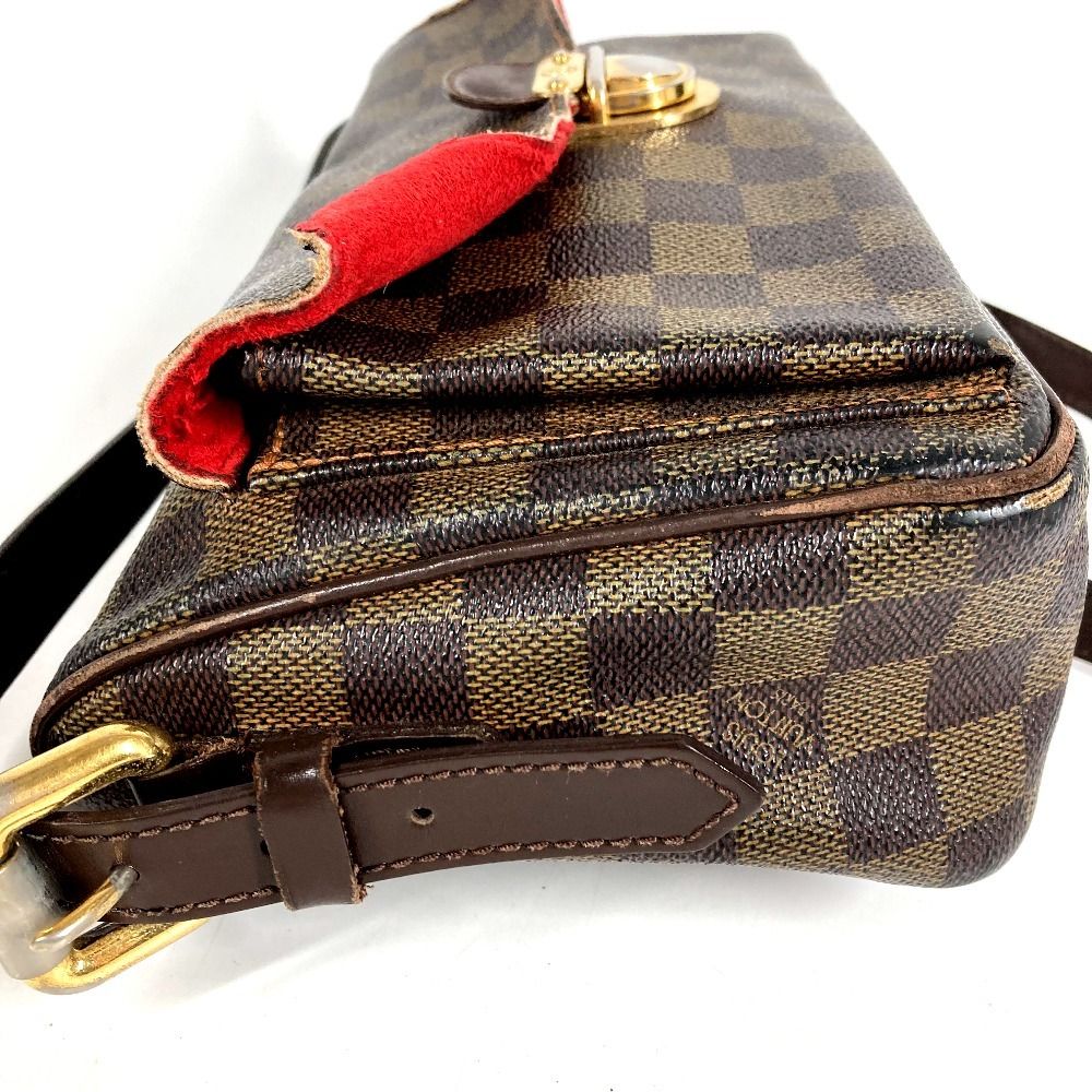 Louis Vuitton Shoulder Bag Ravello GM Damier Canvas Ebene Brown — view 3