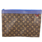 Louis Vuitton Clutch Pochette Apollo Monogram Canvas Brown
