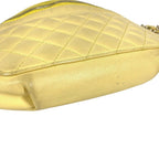 Chanel Belt Bag CC Logo Leather Yellow — view 4