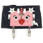 Prada Shoulder Bag Robot Logo Nylon Black — view 3