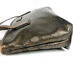 Gucci Shoulder Bag Imprime Logo GG Supreme Metallic Brown — view 3