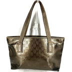 Gucci Shoulder Bag Imprime Logo GG Supreme Metallic Brown — view 2