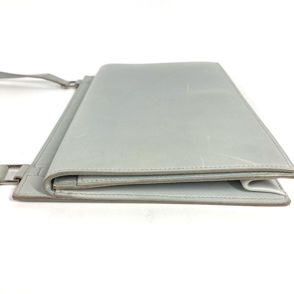 Hermes Shoulder Bag Valentin Leather Light Blue — view 3
