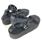 Hermes Sandals Enid Dearman Buckle Rubber Black — view 5