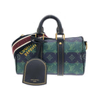 Louis Vuitton Monogram Heritage Keepall Bandouliere 25 cm Boston Bag