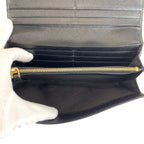 Prada Saffiano Fiocco Ribbon Black Gold Leather Wallet — view 4