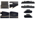 Prada Saffiano Fiocco Ribbon Black Gold Leather Wallet — view 9