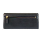 Prada Saffiano Fiocco Ribbon Black Gold Leather Wallet — view 2