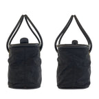 Celine Vintage Circle Logo Black Gold Nylon To5 1 Tote — view 6