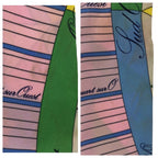 Hermes Twilly Astrologie Nouvelle Green Pink Yellow Silk Scarf Ribbon — view 5