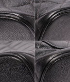 Chanel Tote Gold Caviar Leather Medallion — view 5