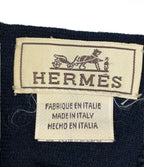 Hermes Scarf Cashmere Scarves Navy — view 3