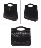 Chanel 2-Way Shoulder Bag Crossbody Gold Lambskin Quilted — view 2
