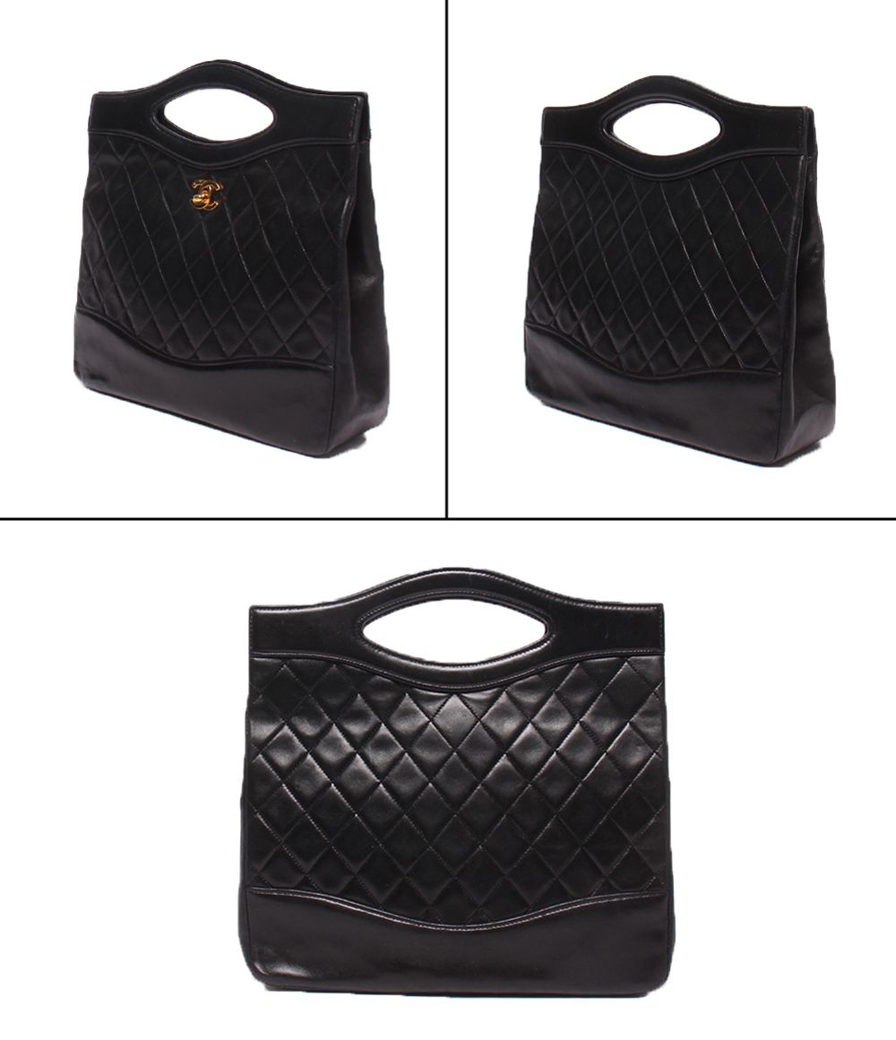 Chanel 2-Way Shoulder Bag Crossbody Gold Lambskin Quilted — view 2