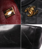 Chanel 2-Way Shoulder Bag Crossbody Gold Lambskin Quilted — view 8