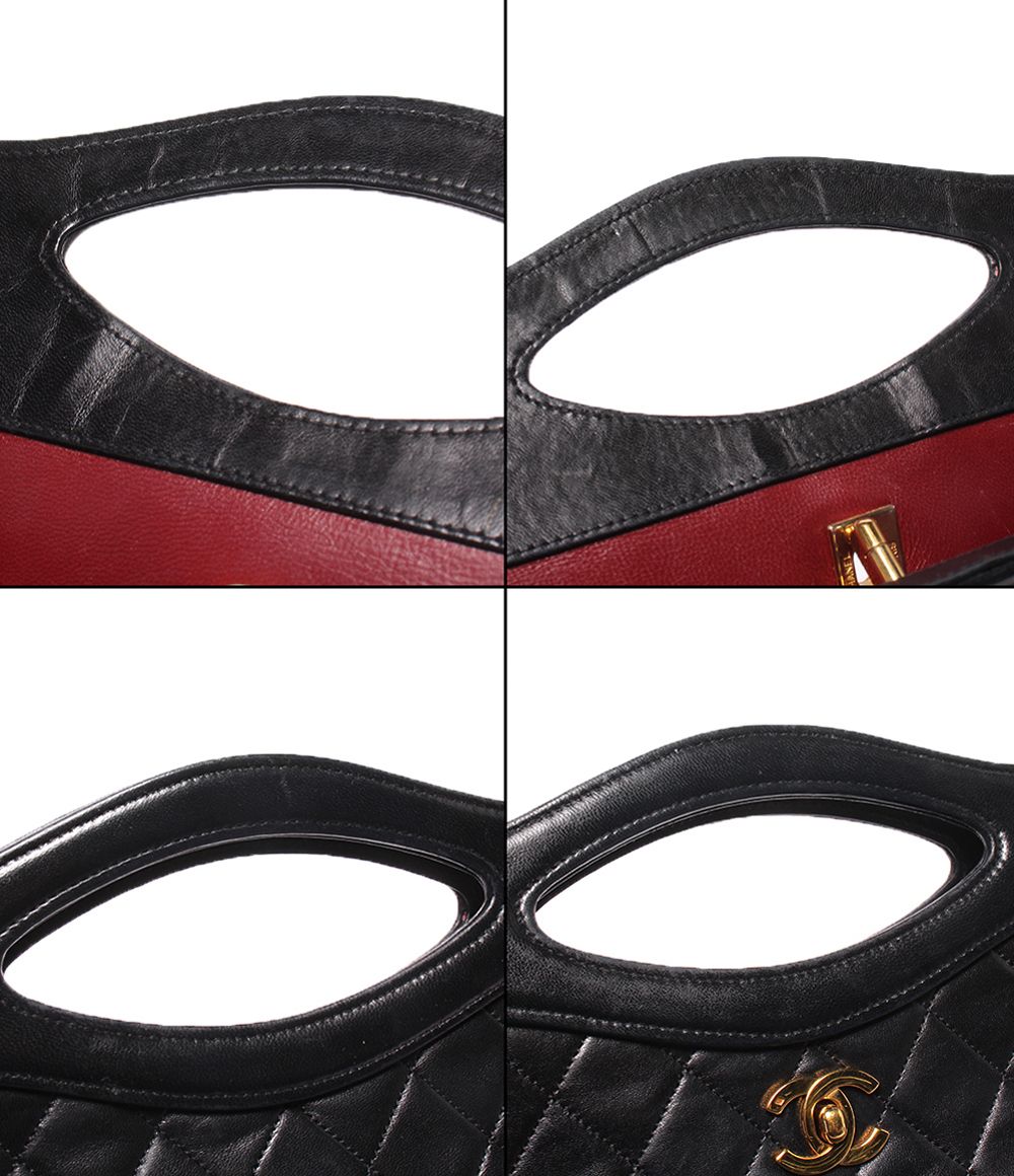 Chanel 2-Way Shoulder Bag Crossbody Gold Lambskin Quilted — view 7