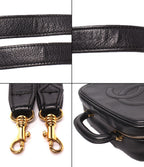 Chanel 2-Way Vanity Shoulder Bag Crossbody CC Logo Caviar Leather Gold No 5 — view 9
