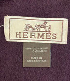 Hermes Scarf Cashmere Scarves Burgundy — view 3