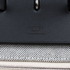 Hermes Herbag Zip 50 Cabin 2-Way Hand Shoulder Chaine D'ancre Ecru Black Handbag — view 8