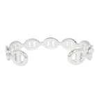 Hermes Chaine D'ancre Bangle Bracelet Silver — view 4