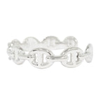 Hermes Chaine D'ancre Bangle Bracelet Silver — view 3