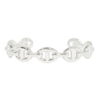 Hermes Chaine D'ancre Bangle Bracelet Silver