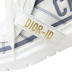 Dior Technical Fabric ID Sneakers Shoes 34.5 White Gray Blue — view 9