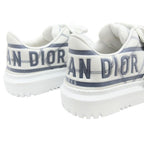 Dior Technical Fabric ID Sneakers Shoes 34.5 White Gray Blue — view 6