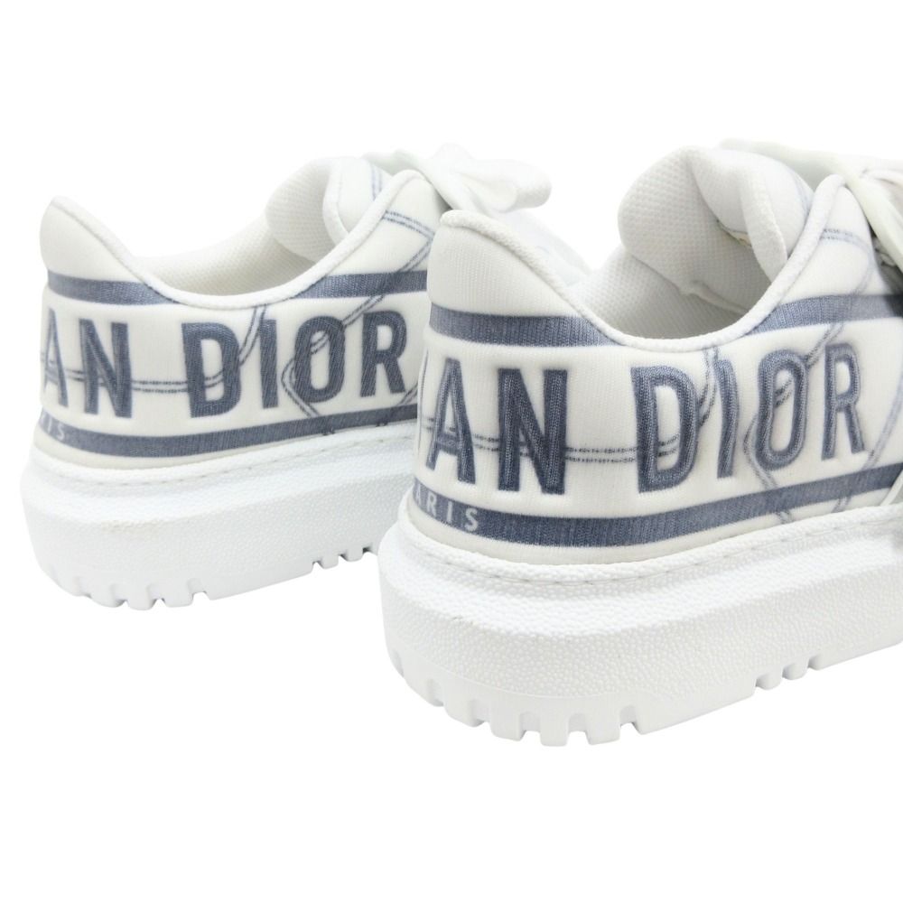 Dior Technical Fabric ID Sneakers Shoes 34.5 White Gray Blue — view 6