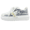 Dior Technical Fabric ID Sneakers Shoes 34.5 White Gray Blue