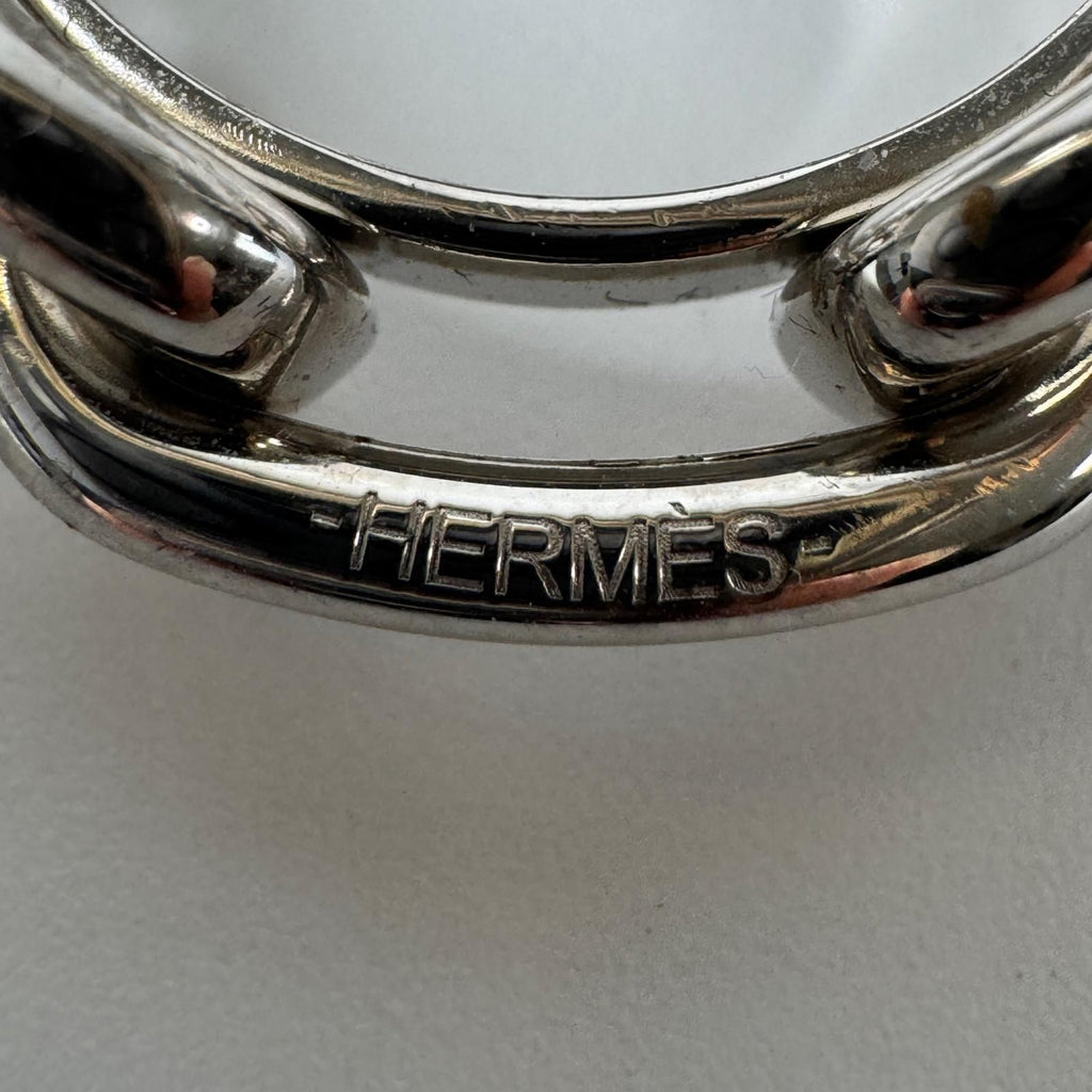 Hermes Chaine D'ancre Scarf Ring Silver — view 6